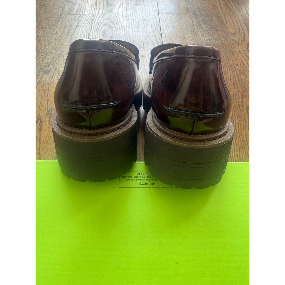 Sam Edelman Laurs Lug Sole Loafer in Chestnut Brown Size 8.5 - Picture 9 of 14